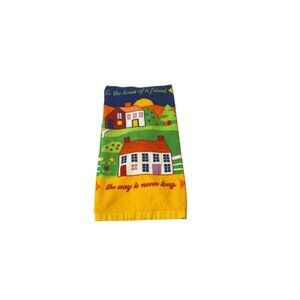 VTG Jo Franco Kitchen Towel Farmhouse  Cottage Country Colorful Cottagecore
